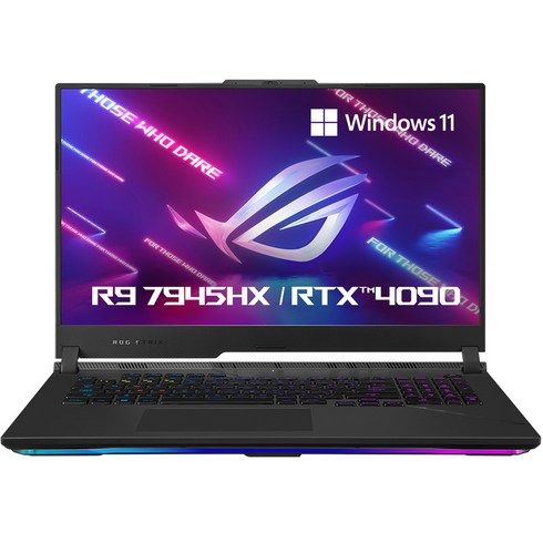 에이수스 2023 ROG 스트릭스 스카 17 라이젠9 라이젠 7000 시리즈 지포스 RTX 4090, Off Black, 1TB, 32GB, WIN11 Home, G733PY-LL002W