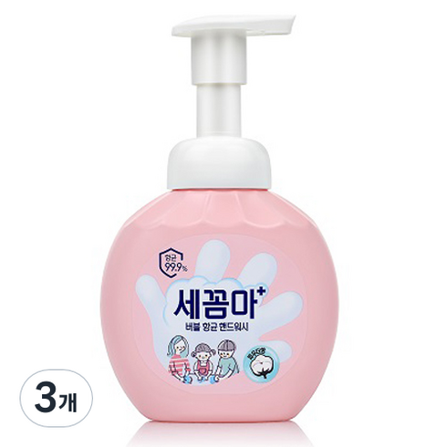 온더바디 세꼼마 항균 버블 핸드워시 파우더향, 250ml, 3개