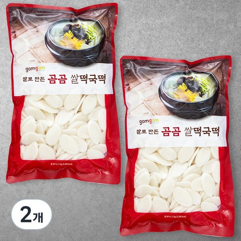 떡국떡 - 곰곰 쌀 떡국떡, 1kg, 2개