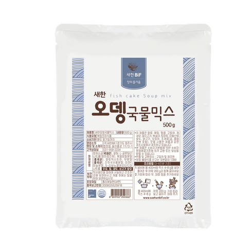 새한 bif 오뎅국물 믹스, 500g, 1개