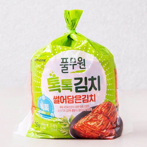 2023년 가성비 최고 배추김치 - 풀무원 톡톡김치 썰어담은김치, 1.5kg, 1개