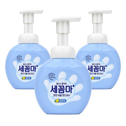 세꼼마 - 온더바디 세꼼마 항균 버블 핸드워시 레몬향, 250ml, 3개