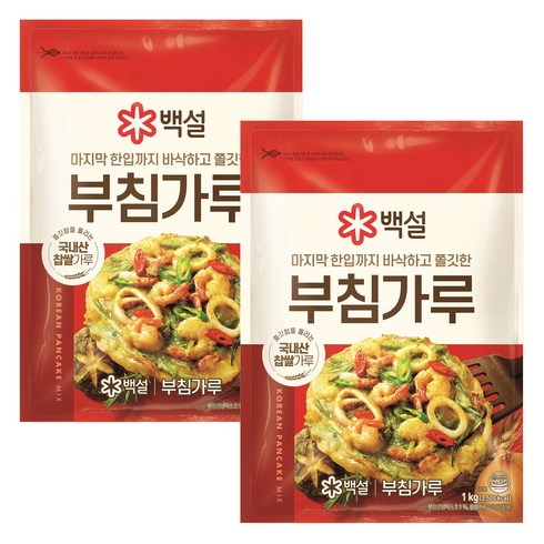 백설 부침가루, 2개, 1kg