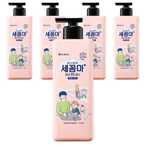 세꼼마 - 온더바디 세꼼마 핸드워시 파우더향, 480ml, 5개