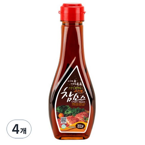 우리식품 고기엔 참소스, 300g, 4개