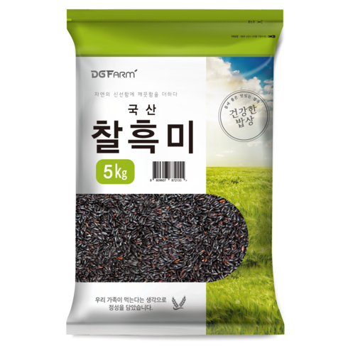 건강한밥상 국산 찰흑미, 5kg, 1개