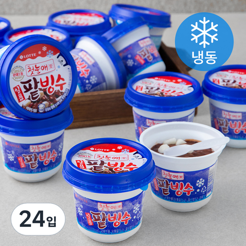 롯데팥빙수 - 롯데웰푸드 일품 팥빙수 (냉동), 240ml, 24입