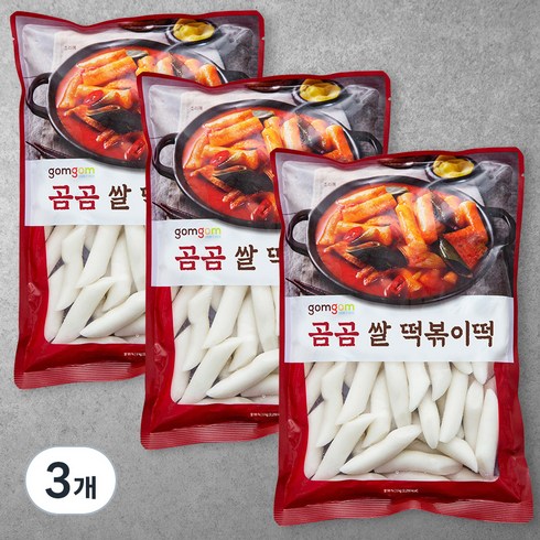 떡볶이떡 - 곰곰 쌀떡볶이떡, 1kg, 3개