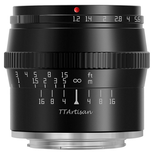 TTArtisan 50mm F1.2 후지필름 X마운트 렌즈, 블랙