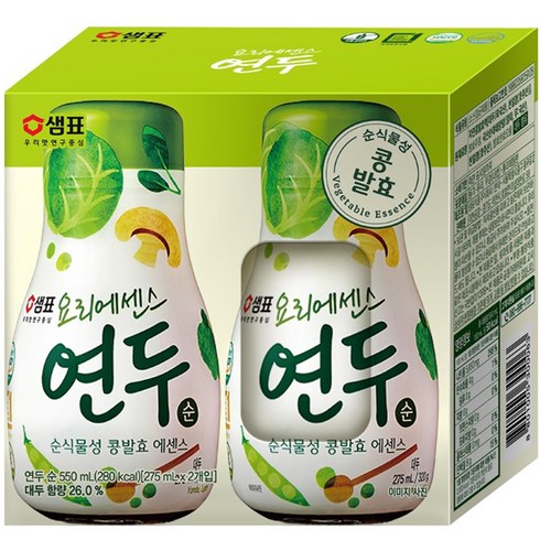 샘표 요리에센스 연두 순맛, 320g, 2개