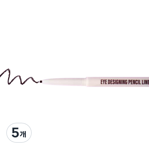 블랙루즈 아이 디자이닝 펜슬 라이너, PL001 우드블랙, 5개