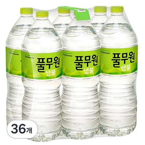 생수2l - 풀무원 샘물, 36개, 2L