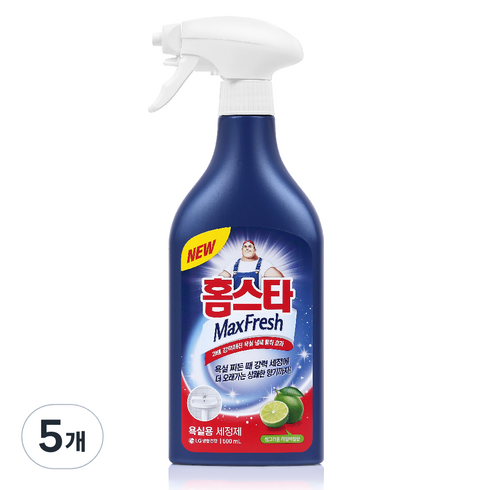 홈스타 맥스 프레쉬 욕실용 세정제, 750ml, 5개