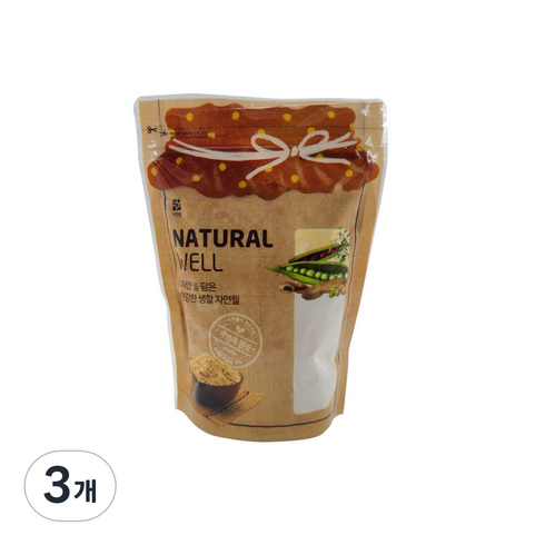 자연웰 올방개묵가루, 500g, 3개