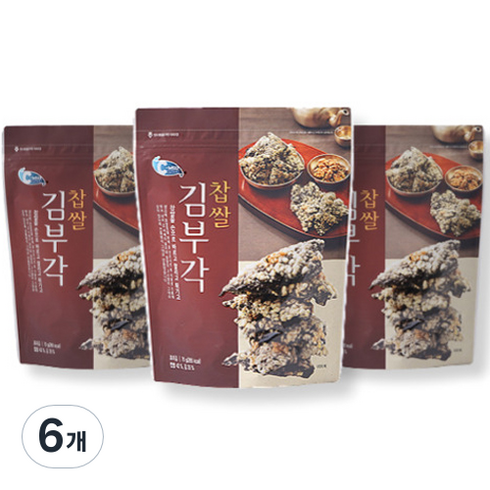 예맛 찹쌀 김부각, 70g, 6개