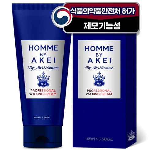 올리브영 제모크림 - 아케이 옴므 프로페셔널 올인원 제모 왁싱 크림, 1개, 165ml