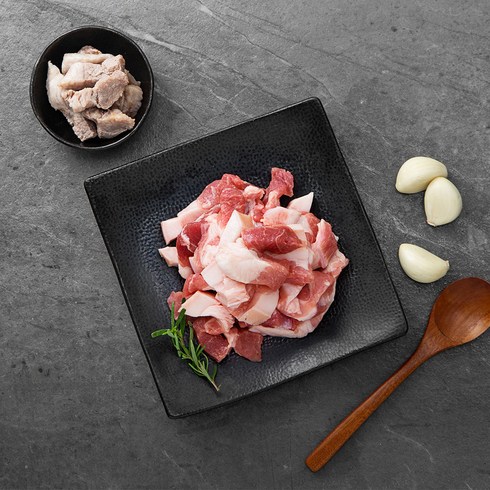 농부바국이흑돼지 - 몬트락 제주 흑돼지 앞다리 찌개용 (냉장), 500g, 1팩