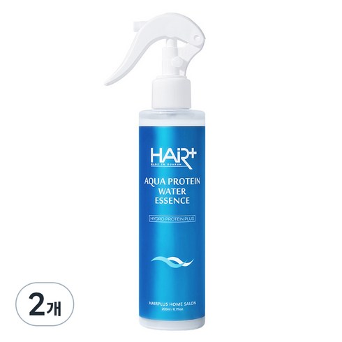 단백질헤어에센스 - 헤어플러스 아쿠아 워터 스프레이형 헤어에센스, 200ml, 2개