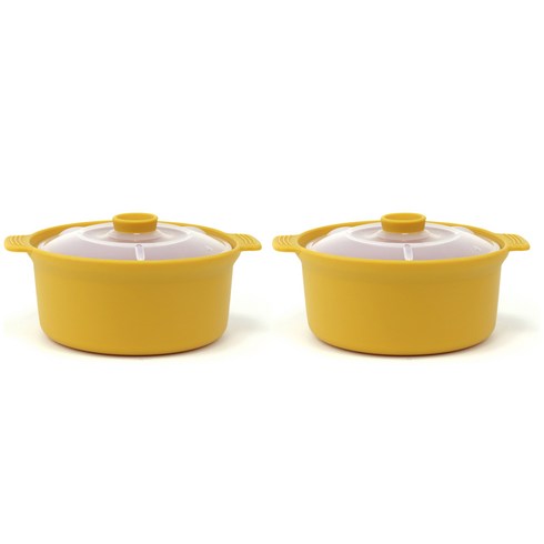 비비또 실리콘 계란 찜기 중, 머스타드, 2개