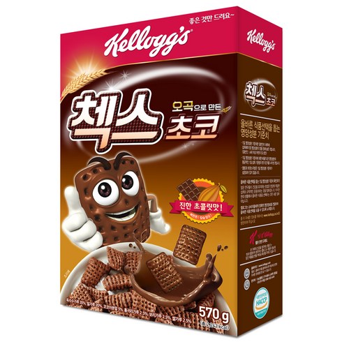 켈로그 오곡으로 만든 첵스 초코 시리얼, 570g, 1개