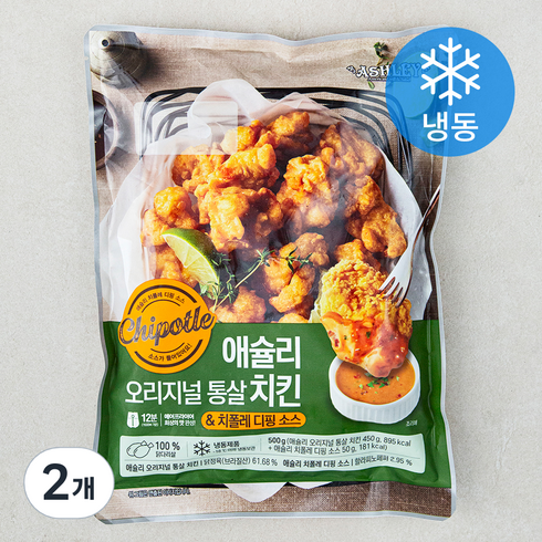 교촌치킨기프티콘 - 애슐리 오리지널 통살치킨 & 치폴레 소스 (냉동), 2개, 500g