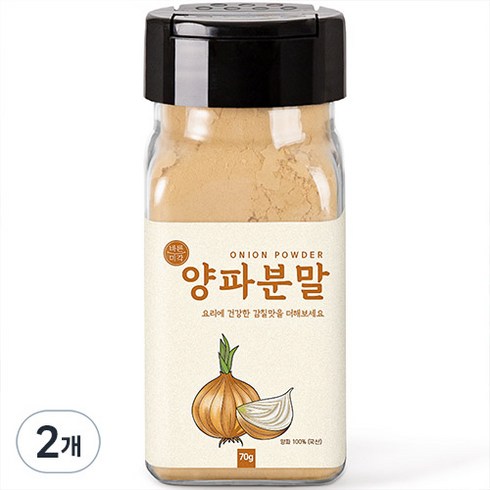 바른미각 양파가루, 2개, 70g