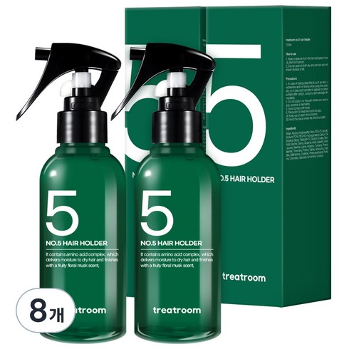 트리트룸 넘버파이브 헤어홀더 미스트, 100ml, 8개