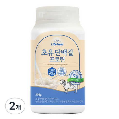 초유 단백질 프로틴 파우더, 2개, 300g