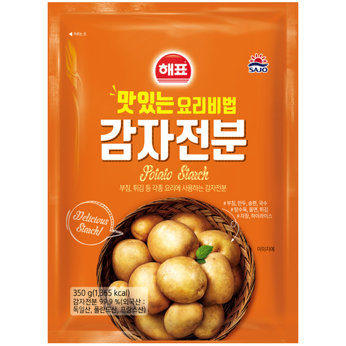 2023년 가성비 최고 전분가루 - 사조 감자전분, 350g, 1개