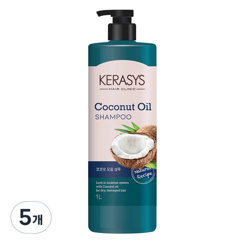 케라시스 코코넛오일 샴푸, 1000ml, 5개