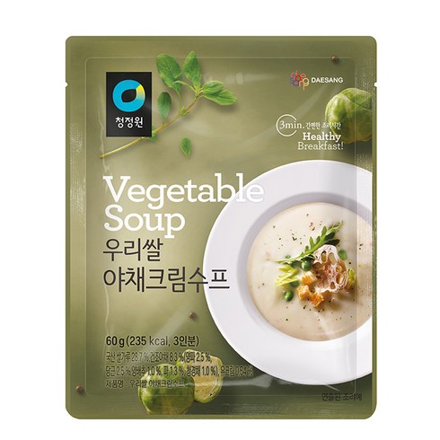 청정원 우리쌀 야채 수프, 60g, 1개