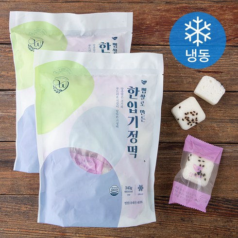 창억떡 6종  기정떡 세트 - 창억 멥쌀로 만든 한입기정떡 (냉동), 340g, 2개