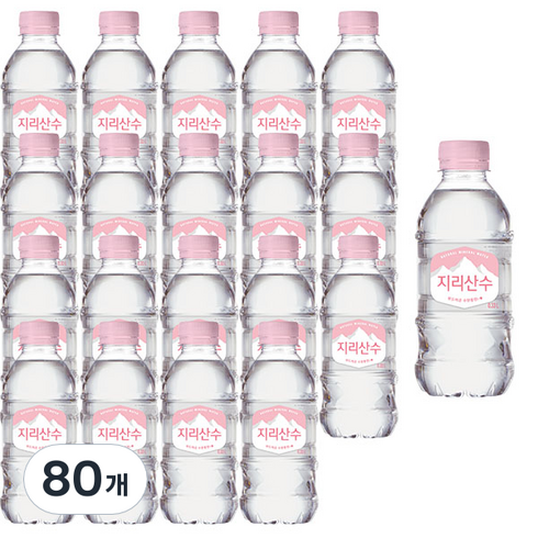 아워홈 지리산수 핑크, 330ml, 80개