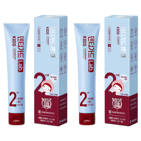 대웅제약 덴티가드랩 키즈 치약, 80g, 2개