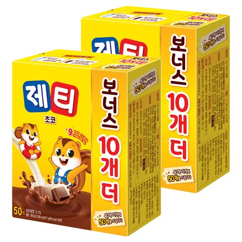 제티초코 - 동서 제티 쵸코렛맛 분말, 17g, 50개입, 2개