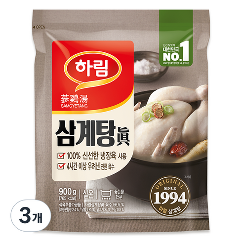 하림삼계탕 - 하림 삼계탕, 3개, 900g