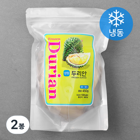 베트남산 두리안 (냉동), 450g, 2봉