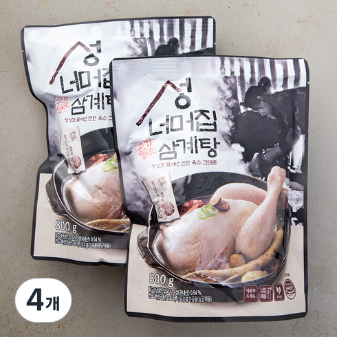 마니커에프앤지 성너머집 삼계탕, 800g, 4개