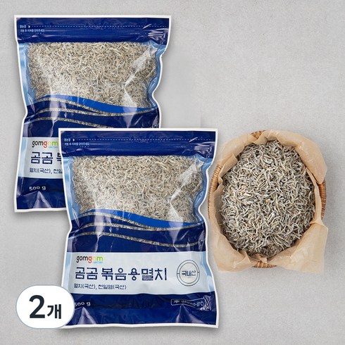 곰곰 국산 볶음용 멸치 500g, 2개