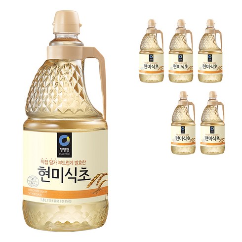 청정원 현미 식초, 1.8L, 6개