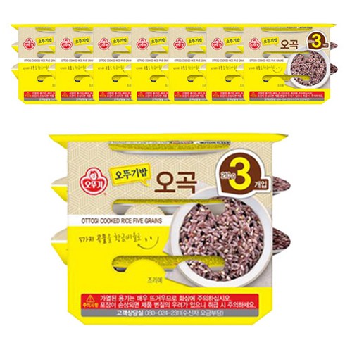 즉석밥 - 맛있는 오뚜기밥 오곡, 210g, 24개