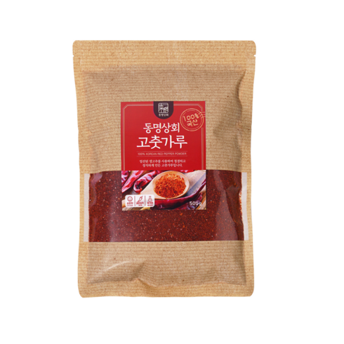 국산 100% 동명상회 일반 고춧가루, 500g, 1개