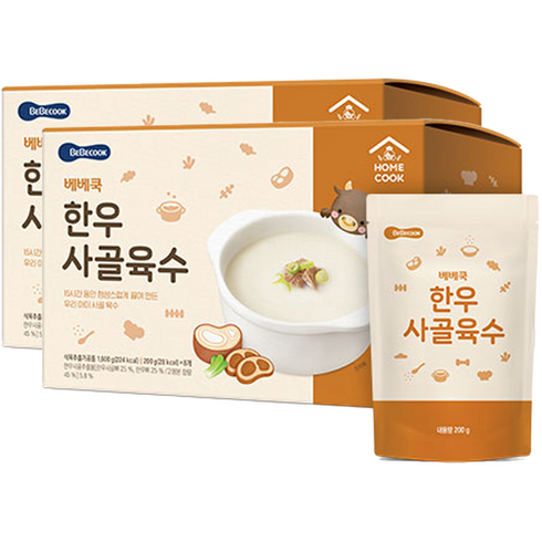 베베쿡 한우사골육수 200g, 16개