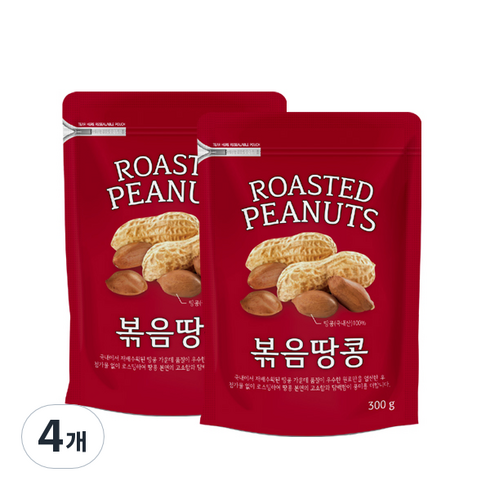 리치팜너트 볶음땅콩, 300g, 4개