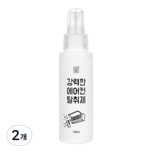 대전에어컨청소 - 깔끔대장 강력한 에어컨 탈취제, 100ml, 2개