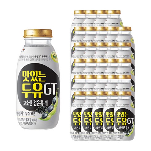 남양유업 맛있는 두유 GT 고소한 검은콩깨 병, 200ml, 30개