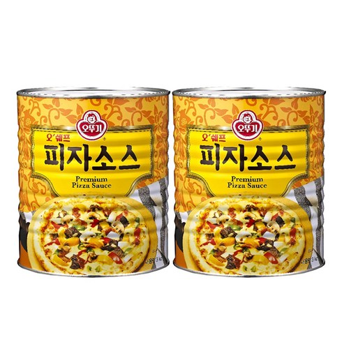 피자소스 - 오뚜기 오쉐프 피자소스, 3kg, 2개