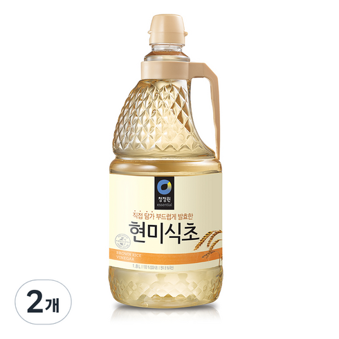 현미식초 - 청정원 현미식초, 1.8L, 2개