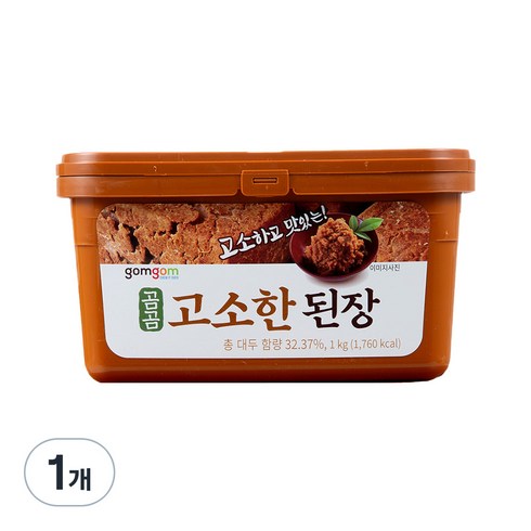 된장 - 곰곰 고소한 된장, 1kg, 1개