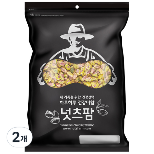 피스타치오 - 넛츠팜 탈각 피스치오, 400g, 2개